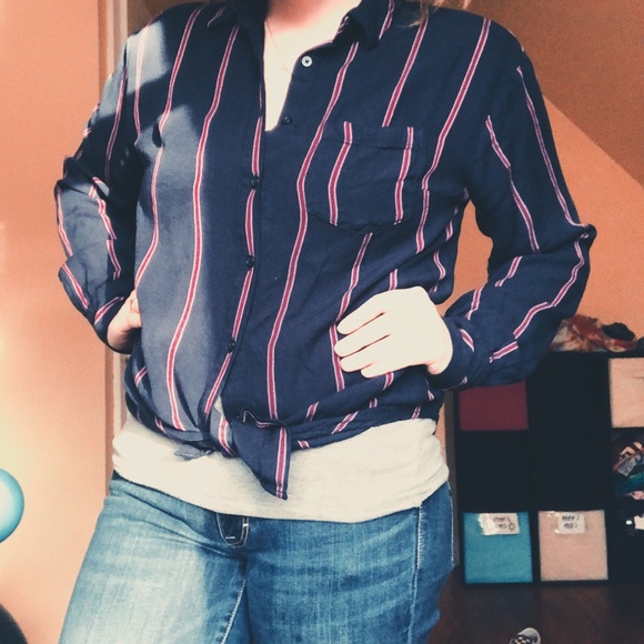 Pinstripe Button Down - Picture 4 of 4